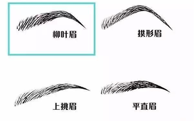 關於遠山眉和柳葉眉的兩種眉形